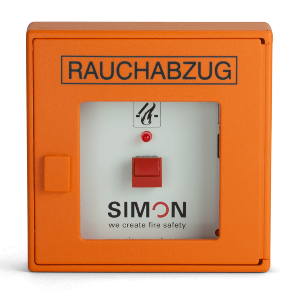Photo of the SHE button HE-081 with closed housing
