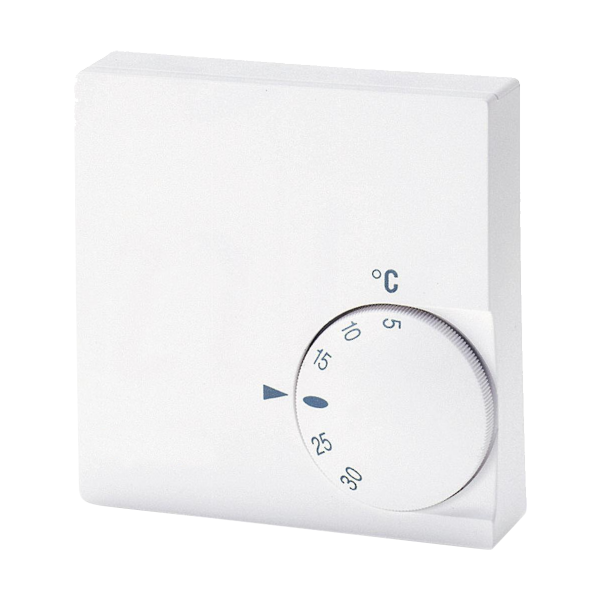 Photo of the Thermostat Type TH 0/** for internal temperature-dependent automatic triggering for ventilation in SHE and ventilation systems