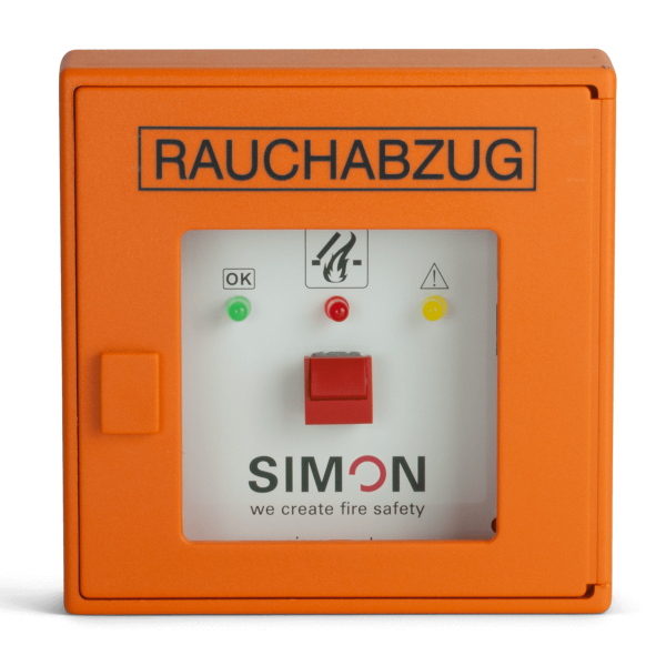 Photo of the SHE button HE-080 closed housing